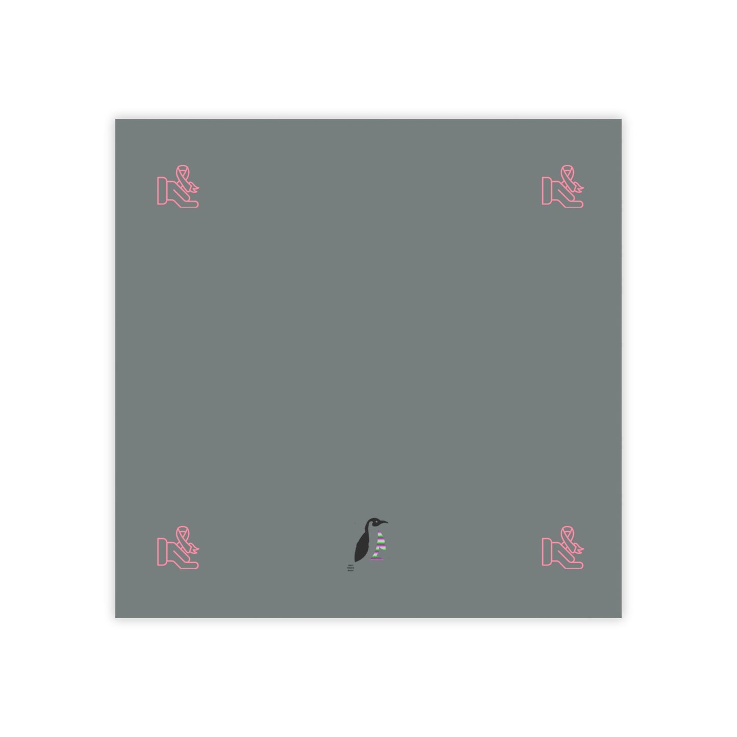 Post-it® Note Pads: Fight Cancer Dark Grey