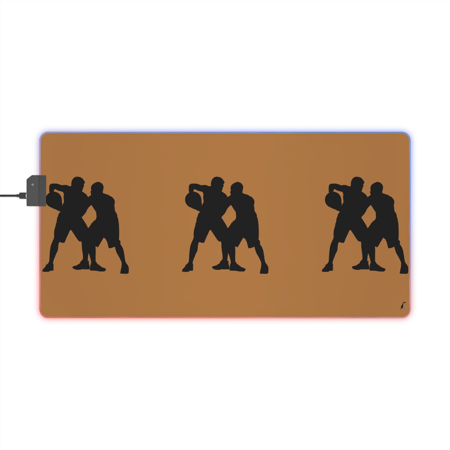 LED Gaming Mouse Pad: Basketball Lite Brown