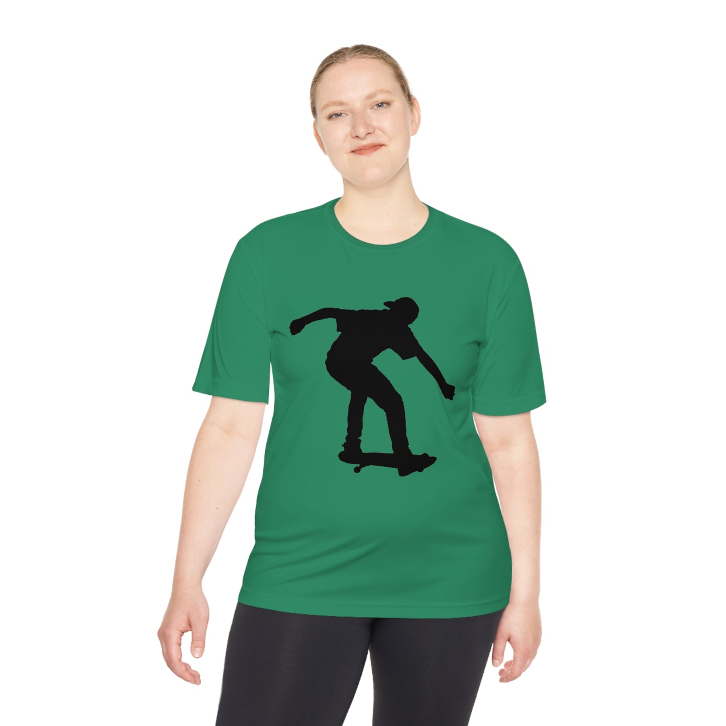 Moisture Wicking Tee: Skateboarding #2