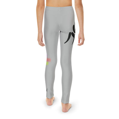 Youth Full-Length Leggings: Wrestling Lite Grey