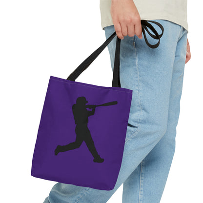 Tote Bag: Baseball Purple