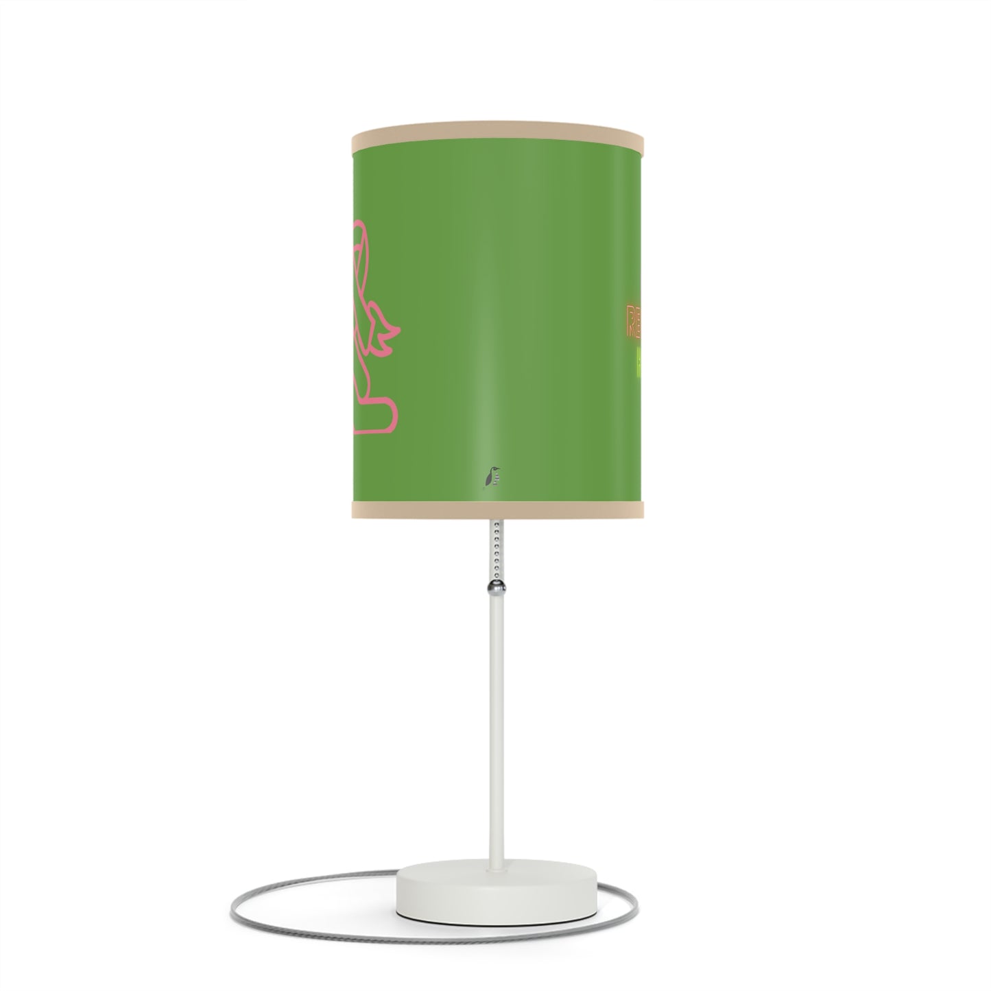 Lamp on a Stand, US|CA plug: Fight Cancer Green