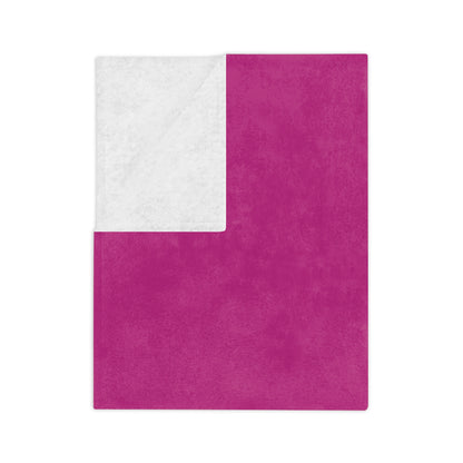 Velveteen Minky Blanket: Gaming Pink