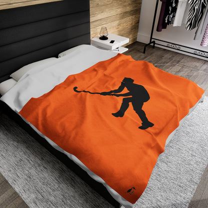 Velveteen Plush Blanket: Hockey Crusta
