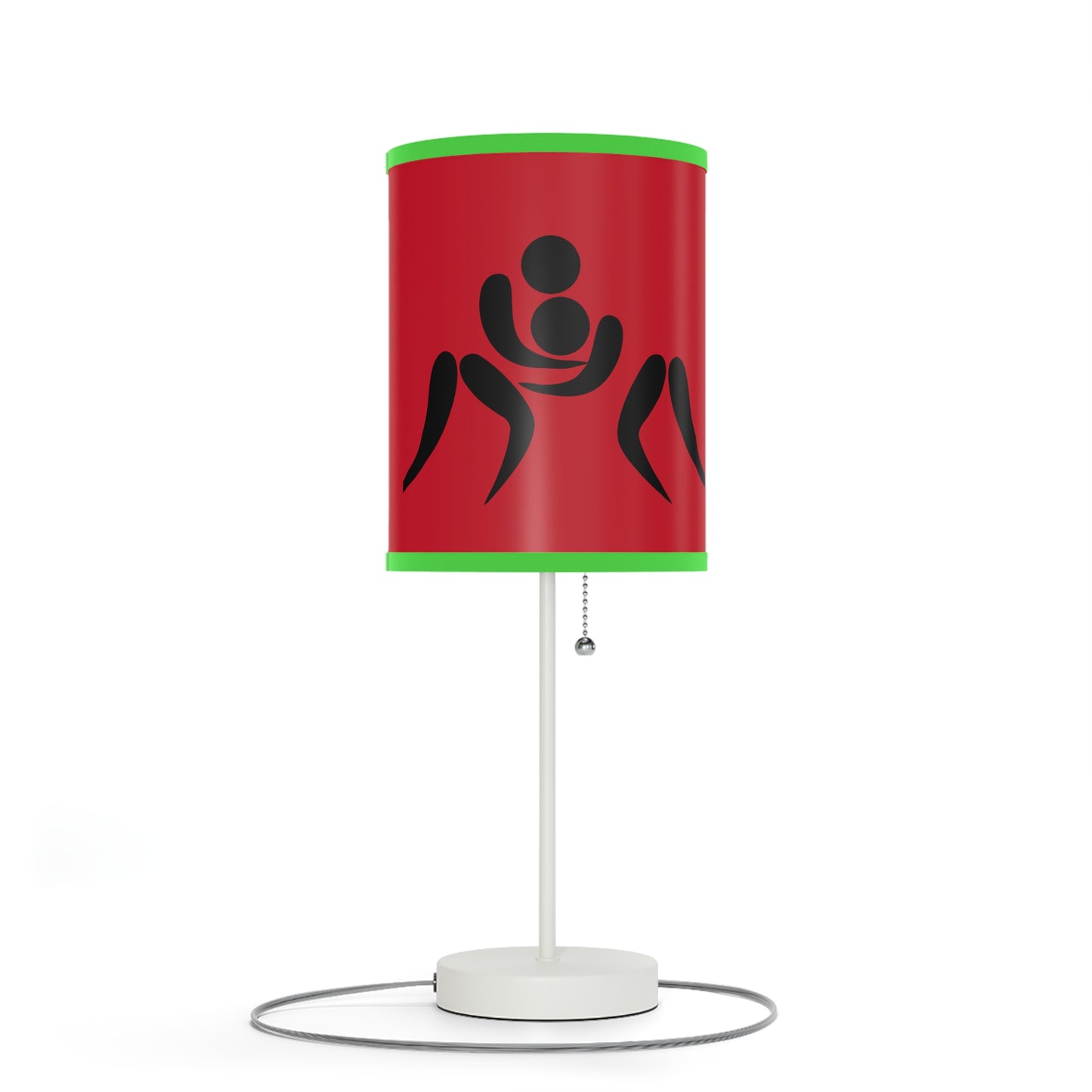 Lamp on a Stand, US|CA plug: Wrestling Dark Red