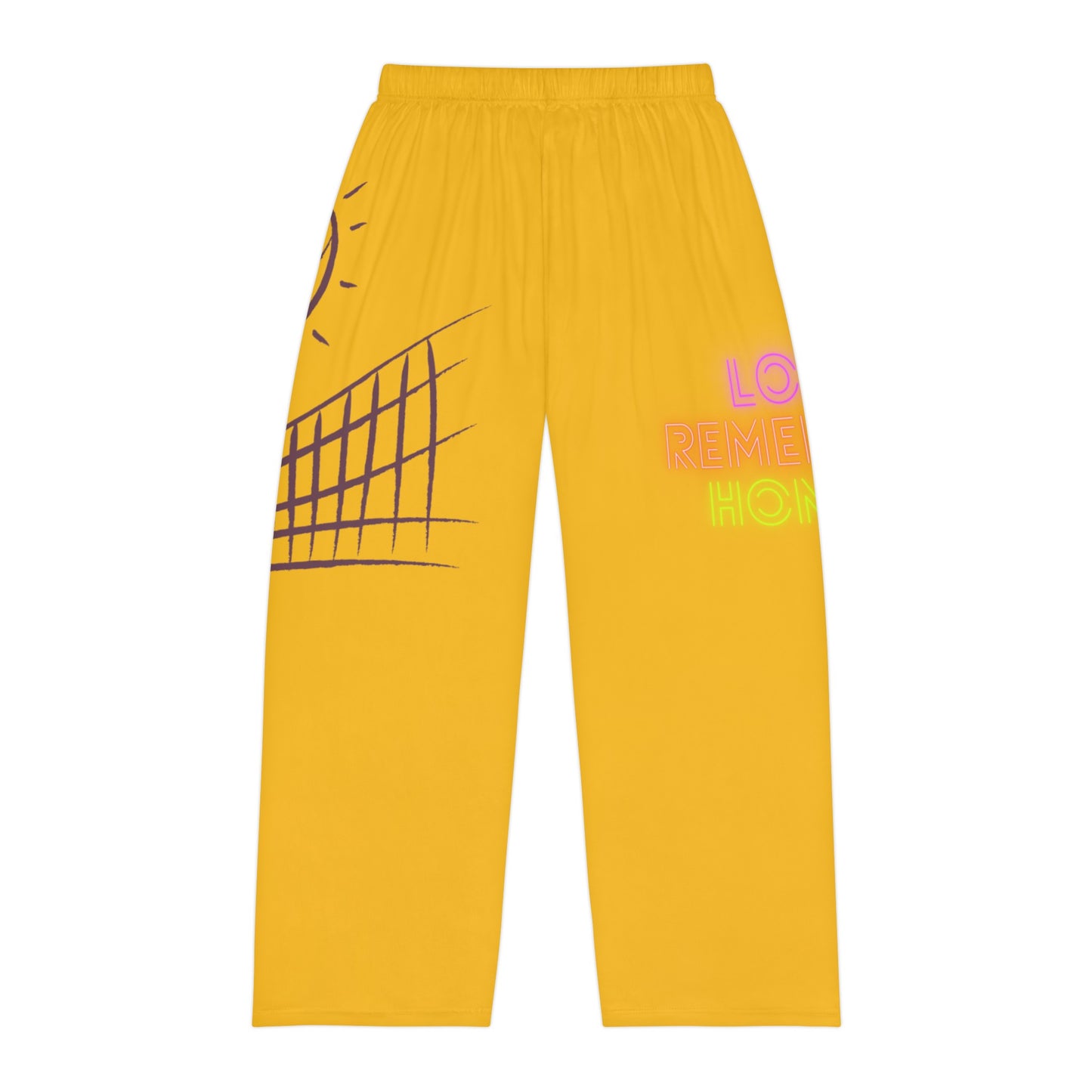 Men's Pajama Pants: Volleyball Yellow