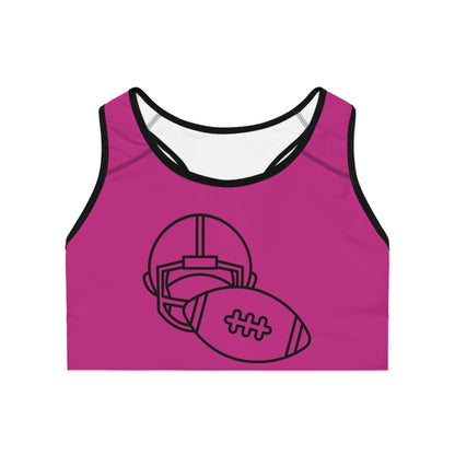 Sports Bra: Football Pink