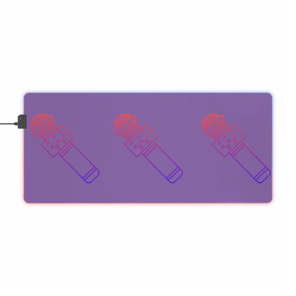 LED Gaming Mouse Pad: Music Lite Purple