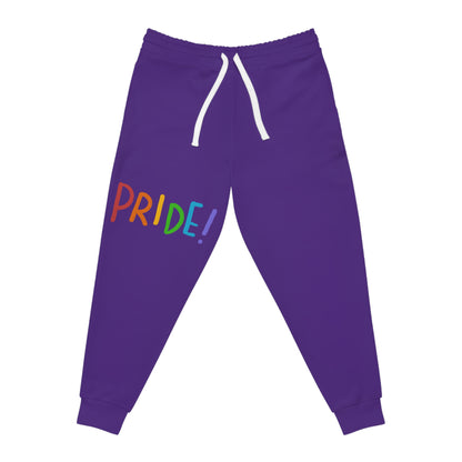 Athletic Joggers: LGBTQ Pride Purple