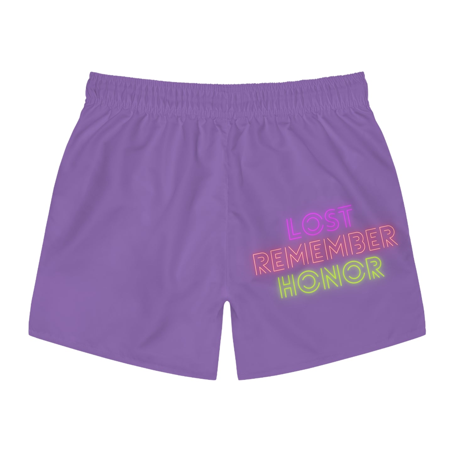 Swim Trunks: Crazy Penguin World Logo Lite Purple