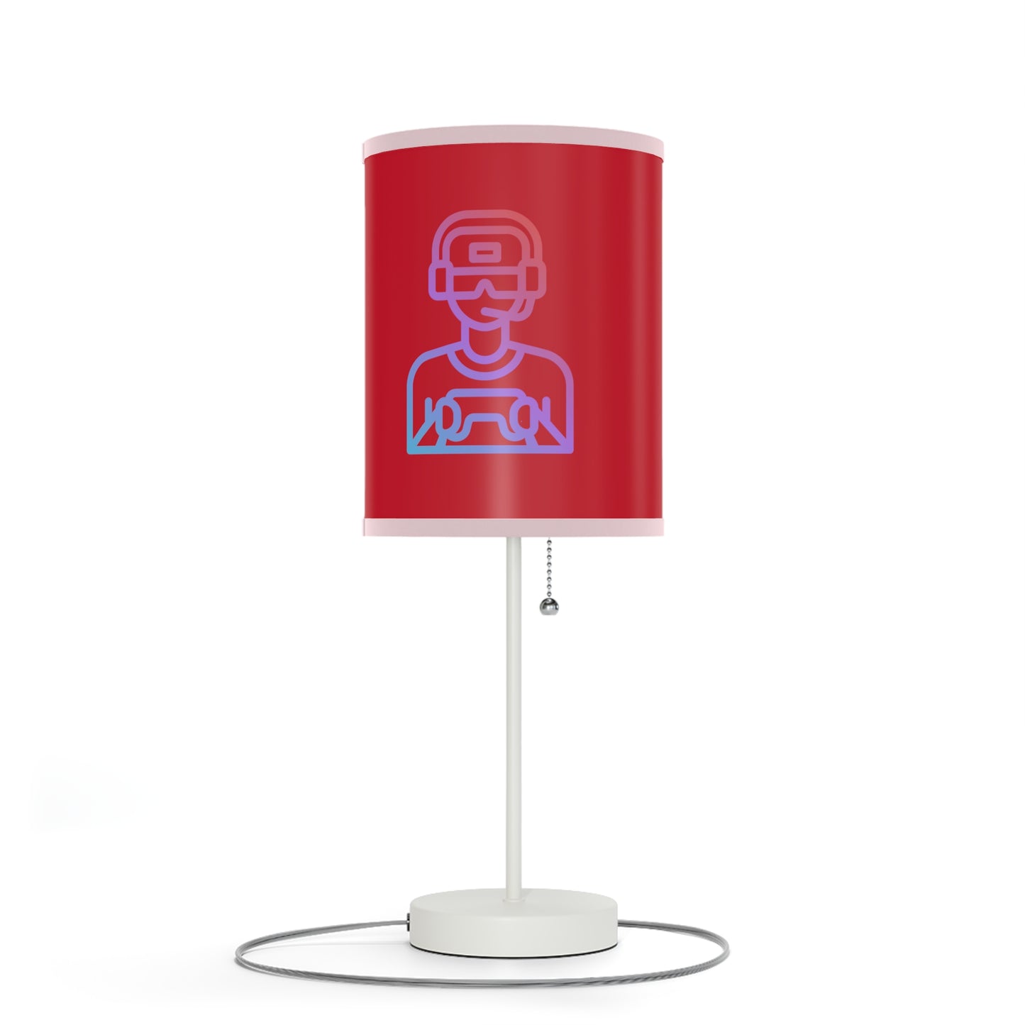 Lamp on a Stand, US|CA plug: Gaming Dark Red