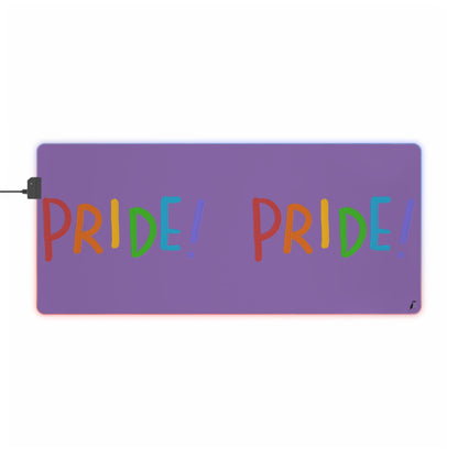 LED Gaming Mouse Pad: LGBTQ Pride Lite Purple