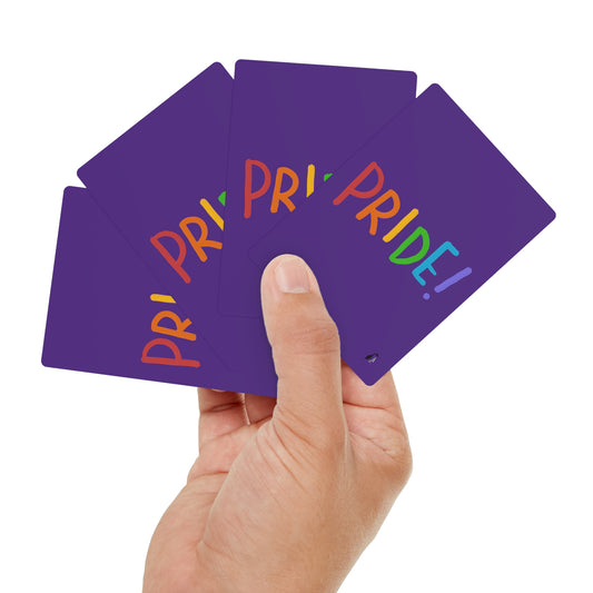 Poker Cards: LGBTQ Pride Purple