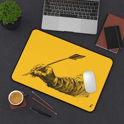 Desk Mat: Writing Yellow