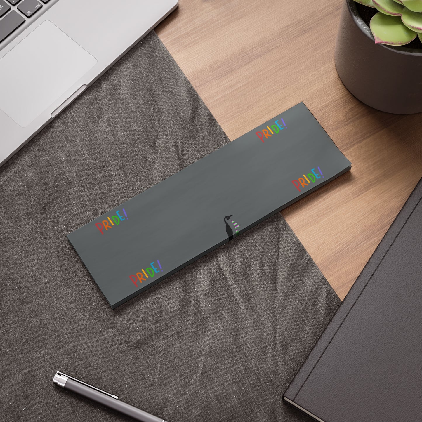 Post-it® Note Pads: LGBTQ Pride Dark Grey