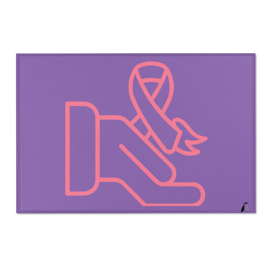 Area Rug (Rectangle): Fight Cancer Lite Purple