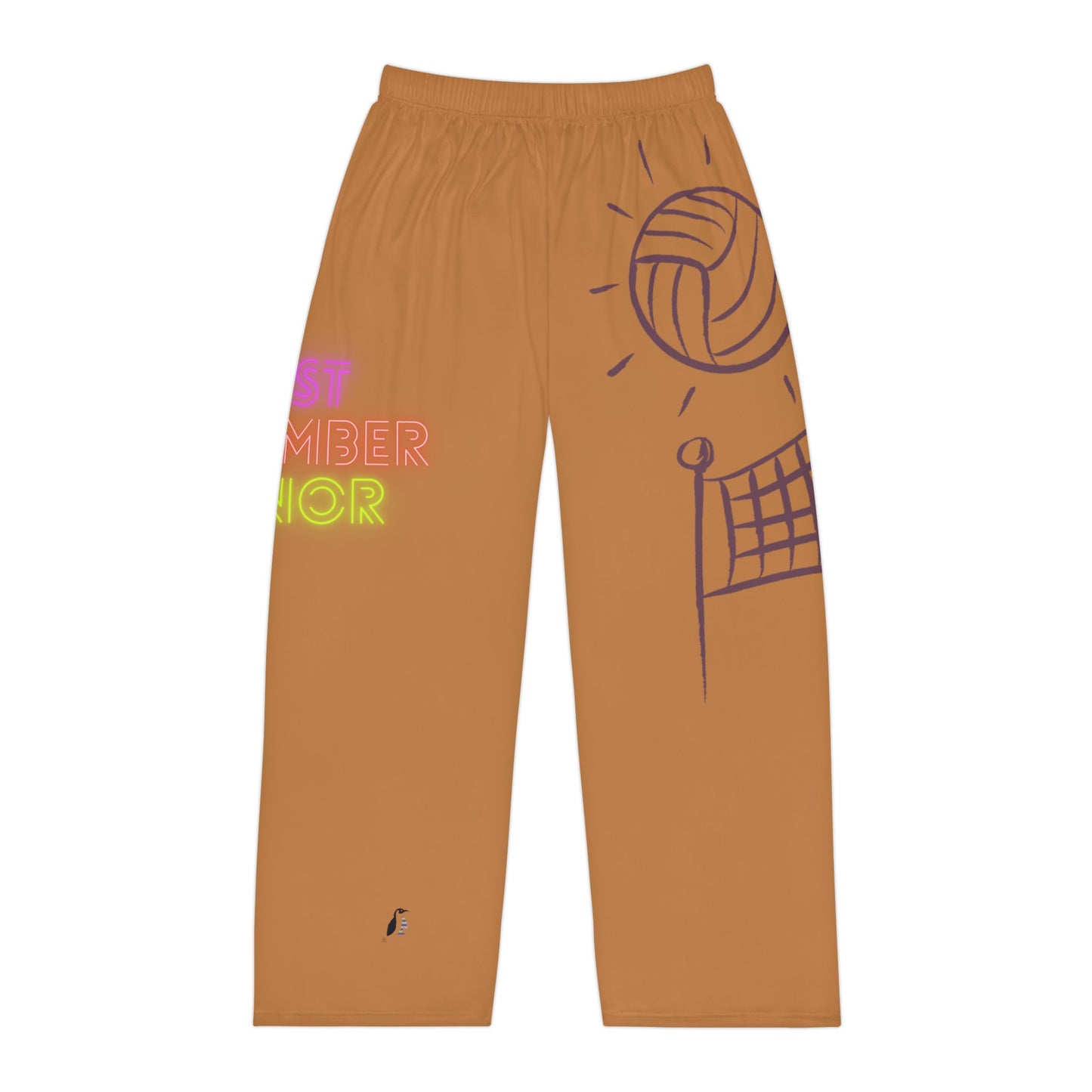 Men's Pajama Pants: Volleyball Lite Brown