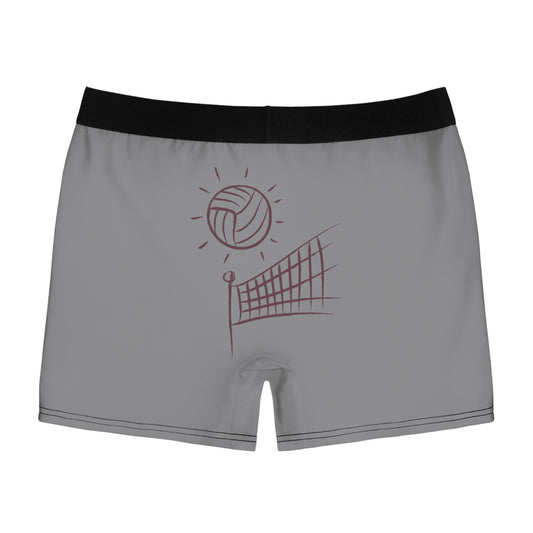 Men's Boxer Briefs: Volleyball Grey