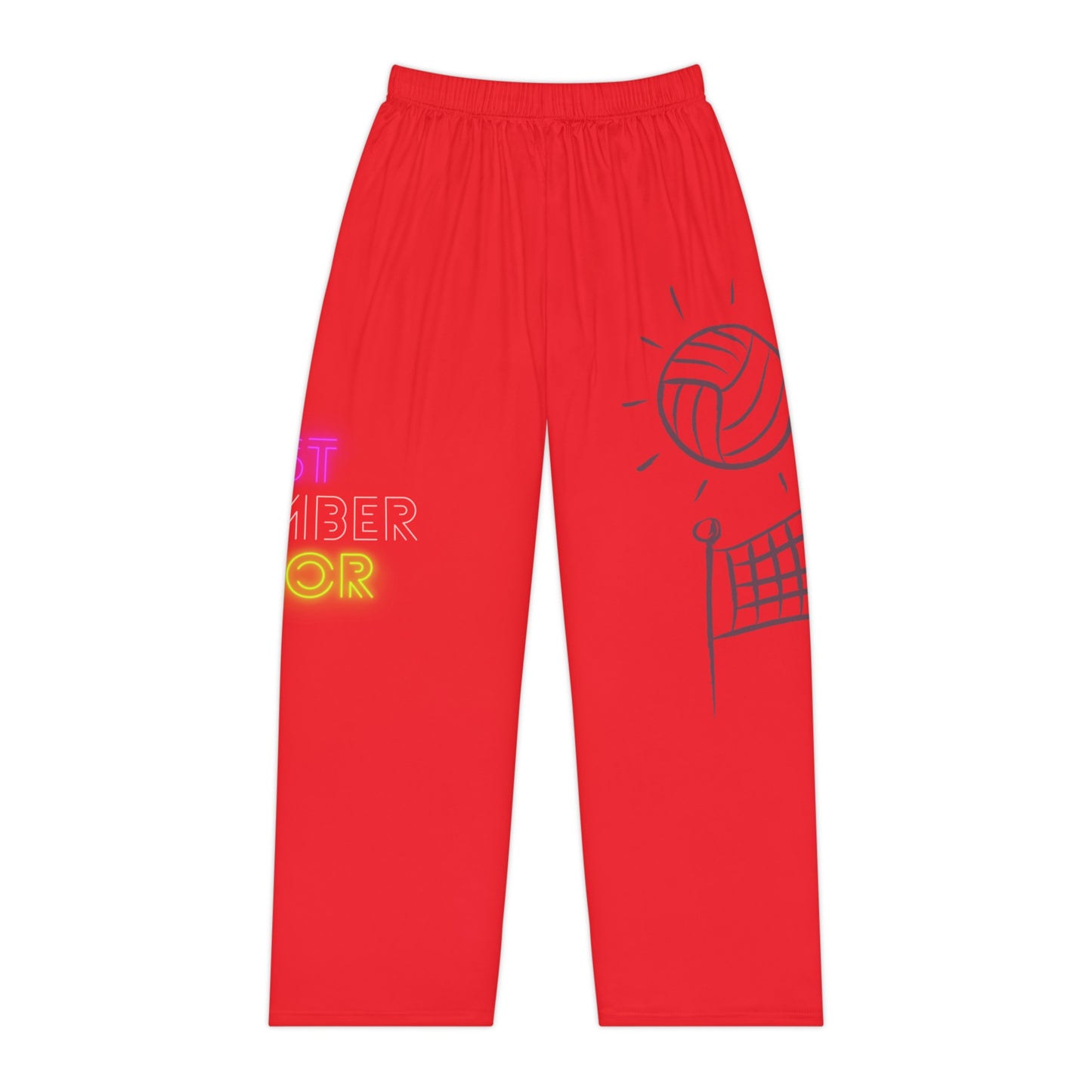 Women's Pajama Pants: Volleyball Red