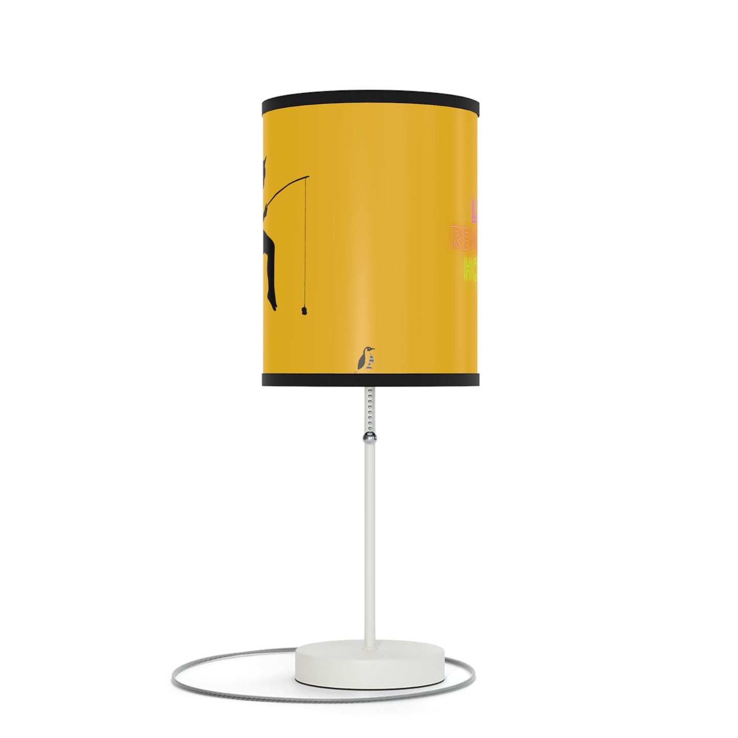 Lamp on a Stand, US|CA plug: Fishing Yellow