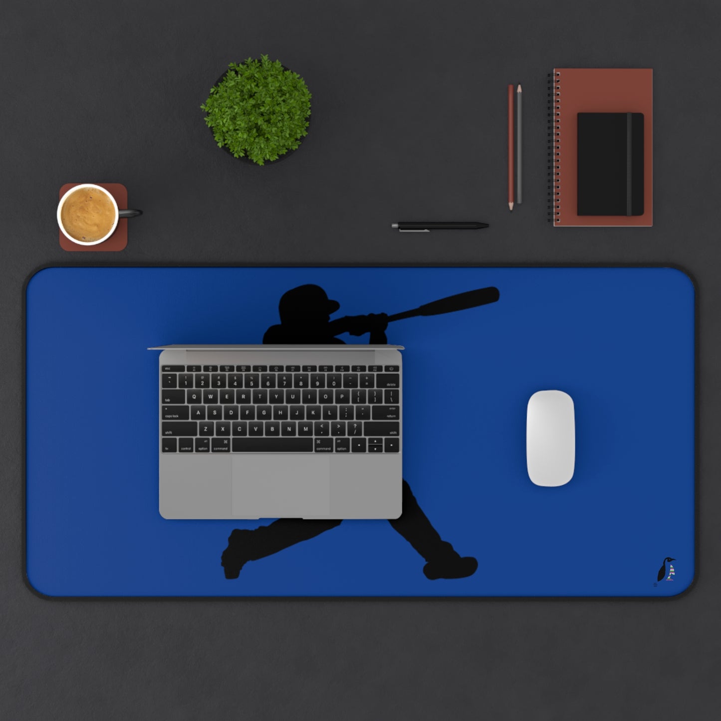 Desk Mat: Baseball Dark Blue