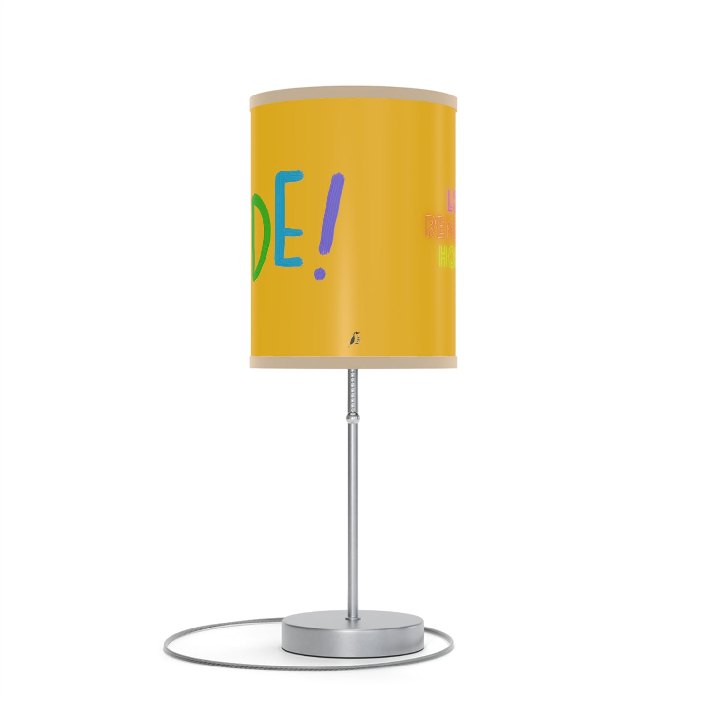 Lamp on a Stand, US|CA plug: LGBTQ Pride Yellow 