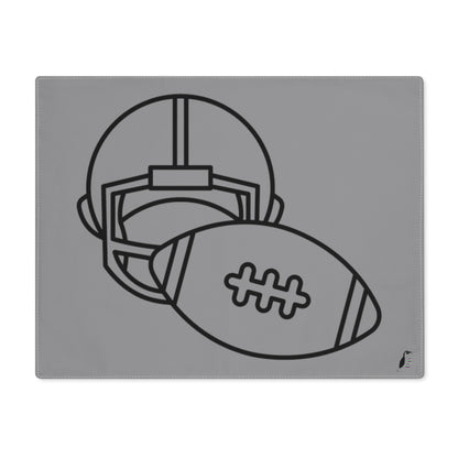 Placemat, 1pc: Football Grey