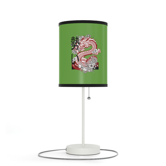 Lamp on a Stand, US|CA plug: Dragons Green