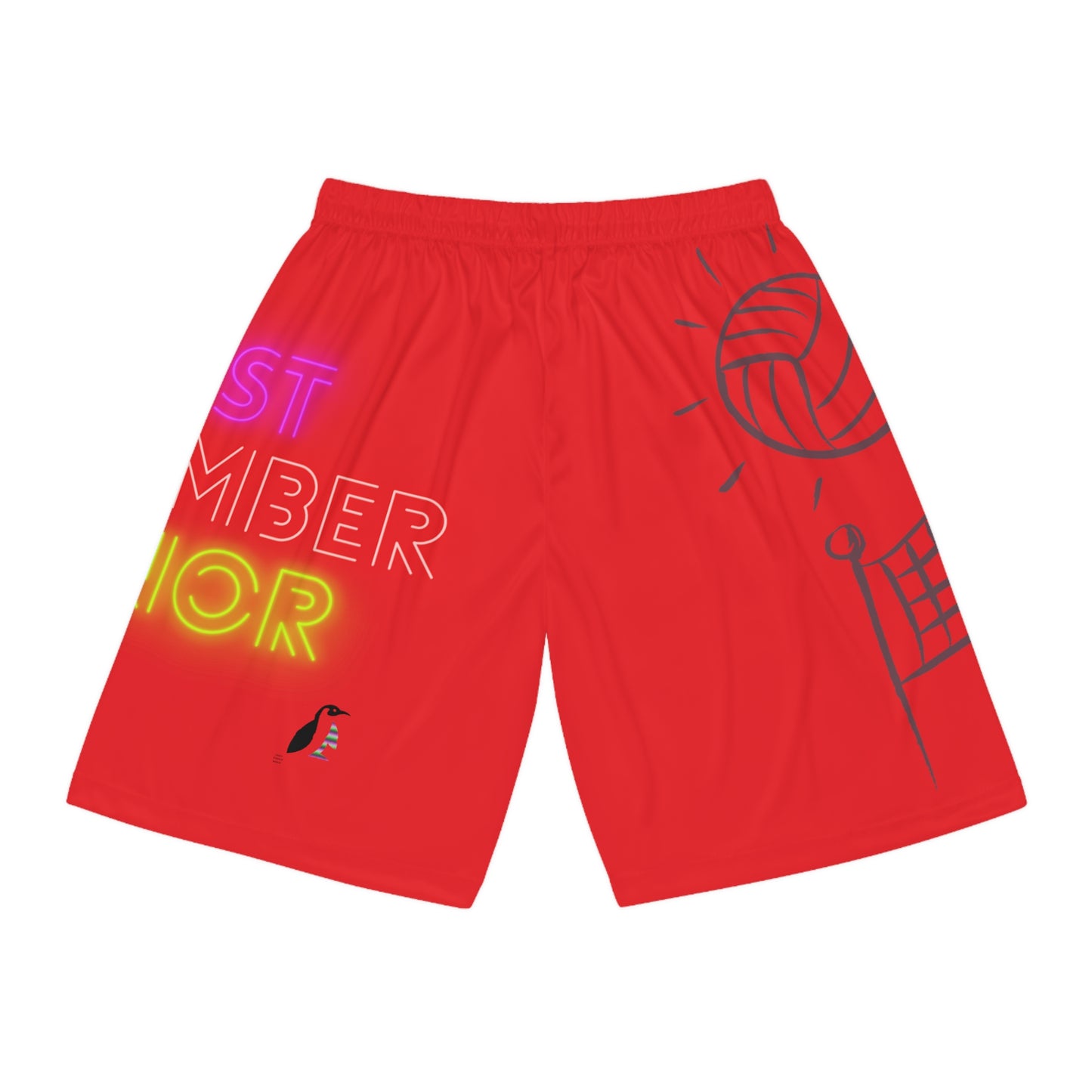 Basketball Shorts: Volleyball Red