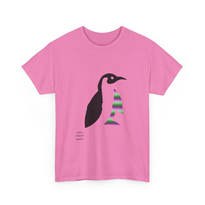 Heavy Cotton Tee: Crazy Penguin World Logo #3