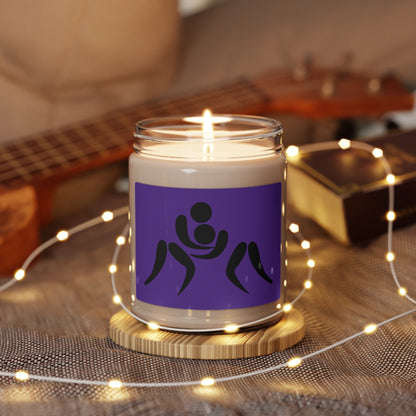 Scented Soy Candle, 9oz: Wrestling Purple