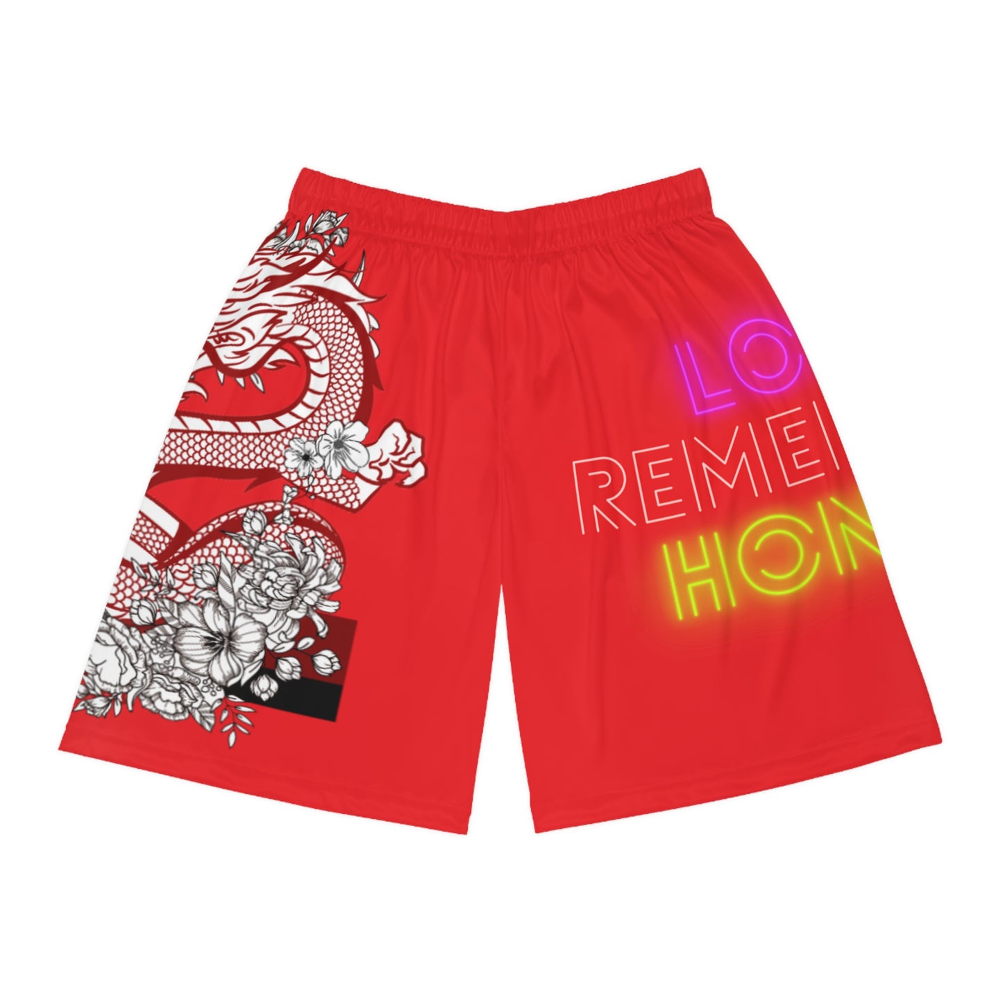 Basketball Shorts: Dragons Red