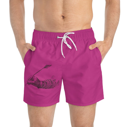 Swim Trunks: Writing Pink