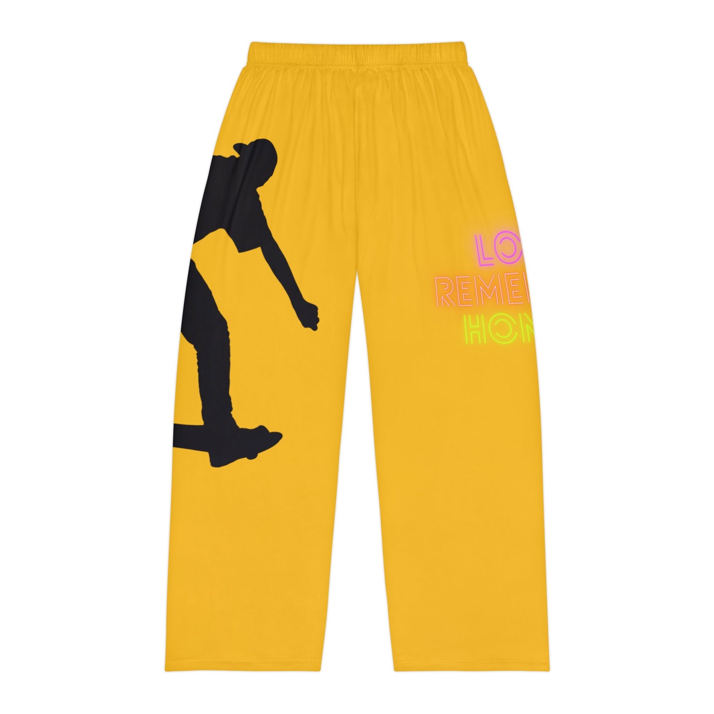 Men's Pajama Pants: Skateboarding Yellow