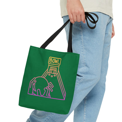 Tote Bag: Bowling Dark Green