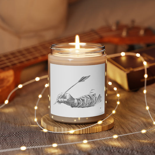 Scented Candle, 9oz: Writing White
