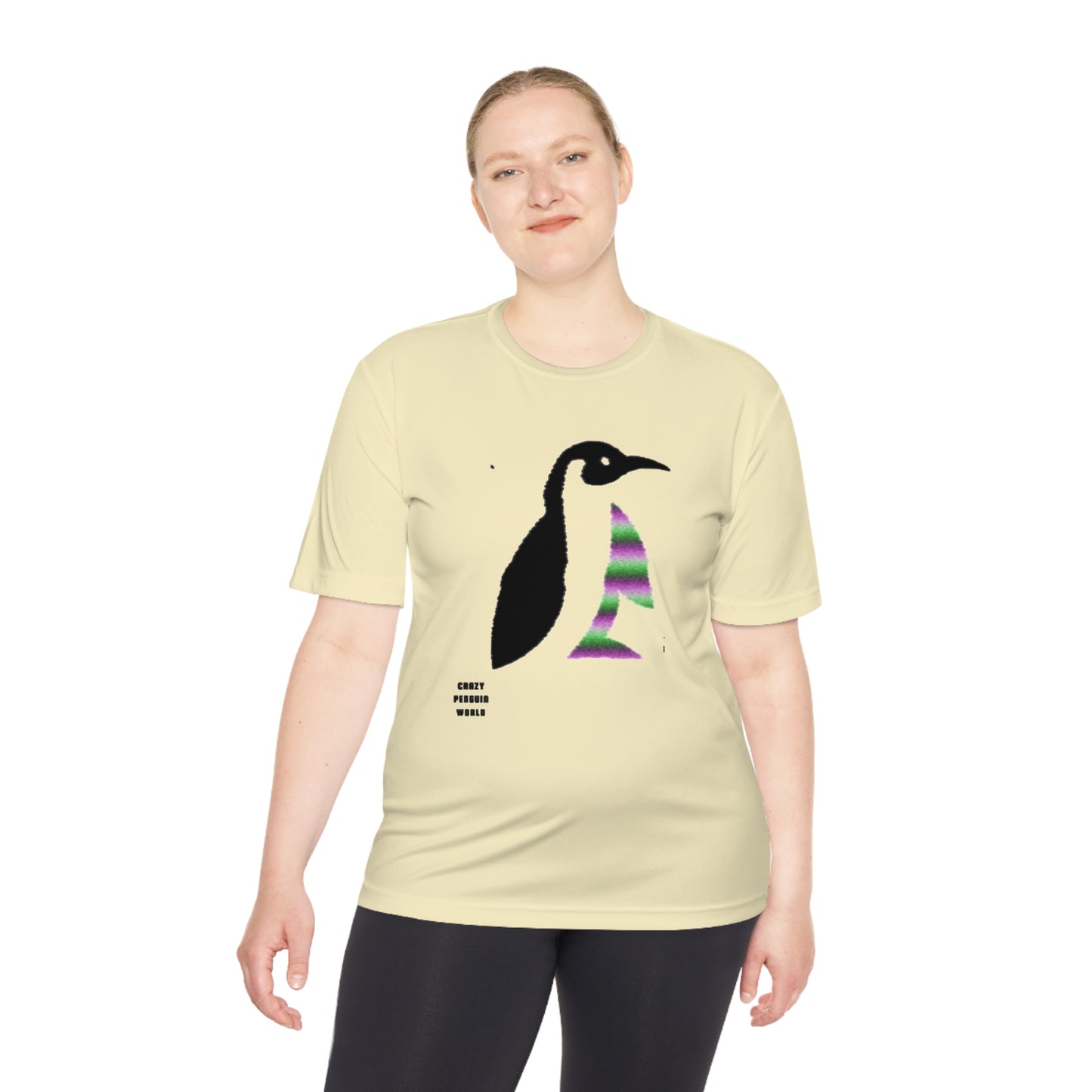 Moisture Wicking Tee: Crazy Penguin World Logo #2