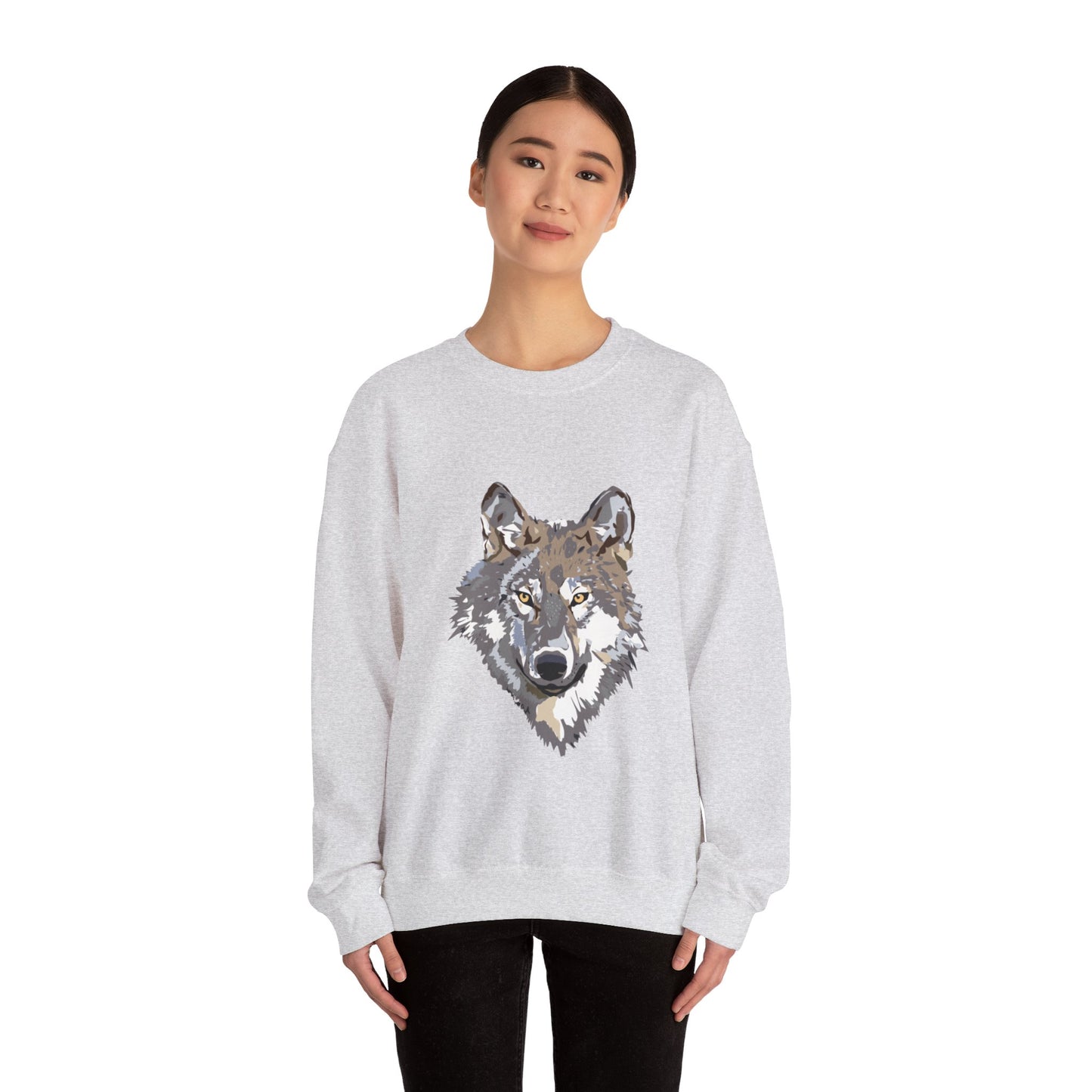 Heavy Blend™ Crewneck Sweatshirt: Wolves #1