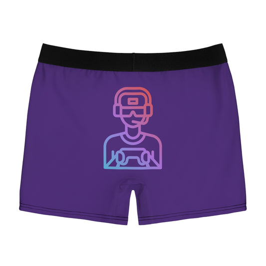 Men's Boxer Briefs: Gaming Purple