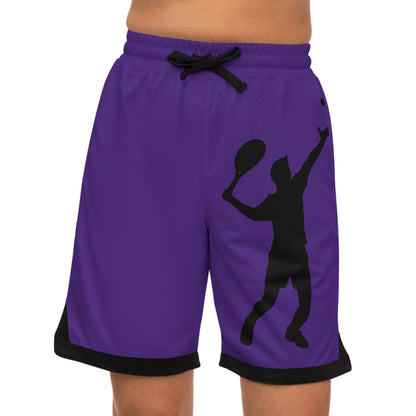 Basketball Rib Shorts: Tennis Purple