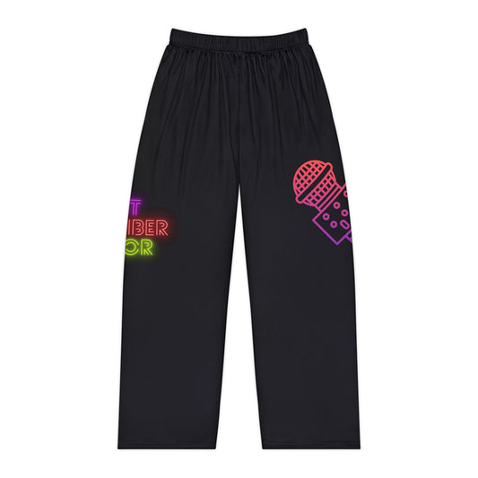 Pambabaeng Pajama Pants: Music Black 