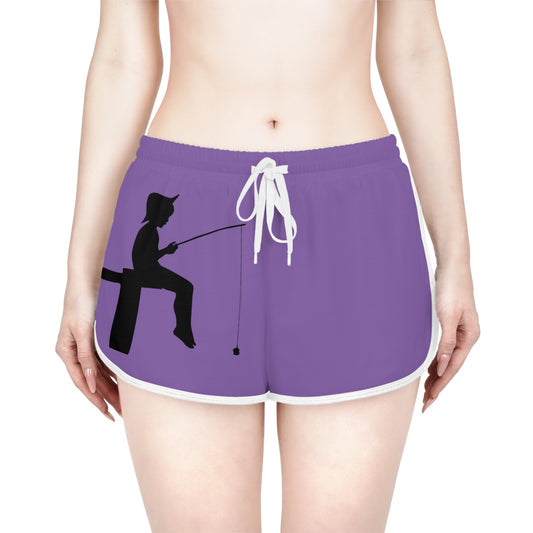 Women's Relaxed Shorts: Fishing Lite Purple