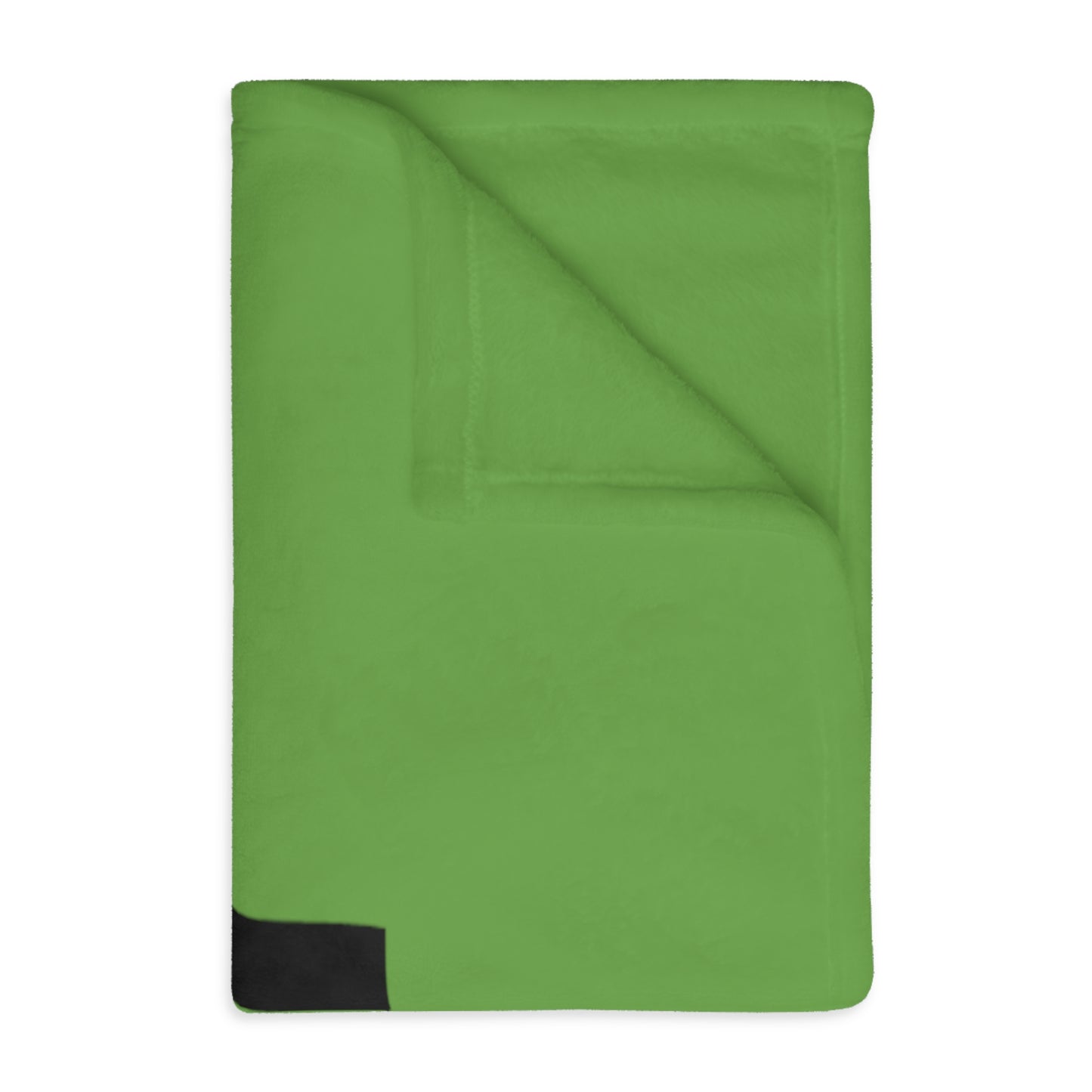 Velveteen Minky Blanket (Two-sided print): Fishing Green