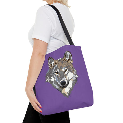 Tote Bag: Wolves Lite Purple