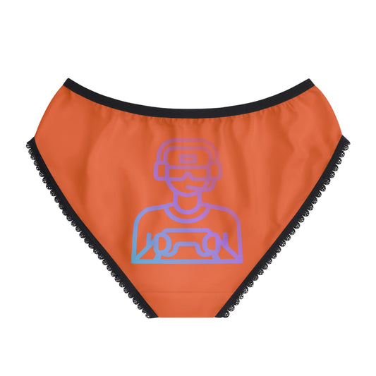 Women's Briefs: Gaming Orange