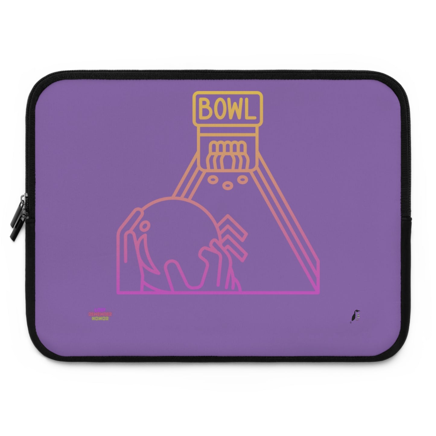 Laptop Sleeve: Bowling Lite Purple