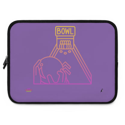 Laptop Sleeve: Bowling Lite Purple