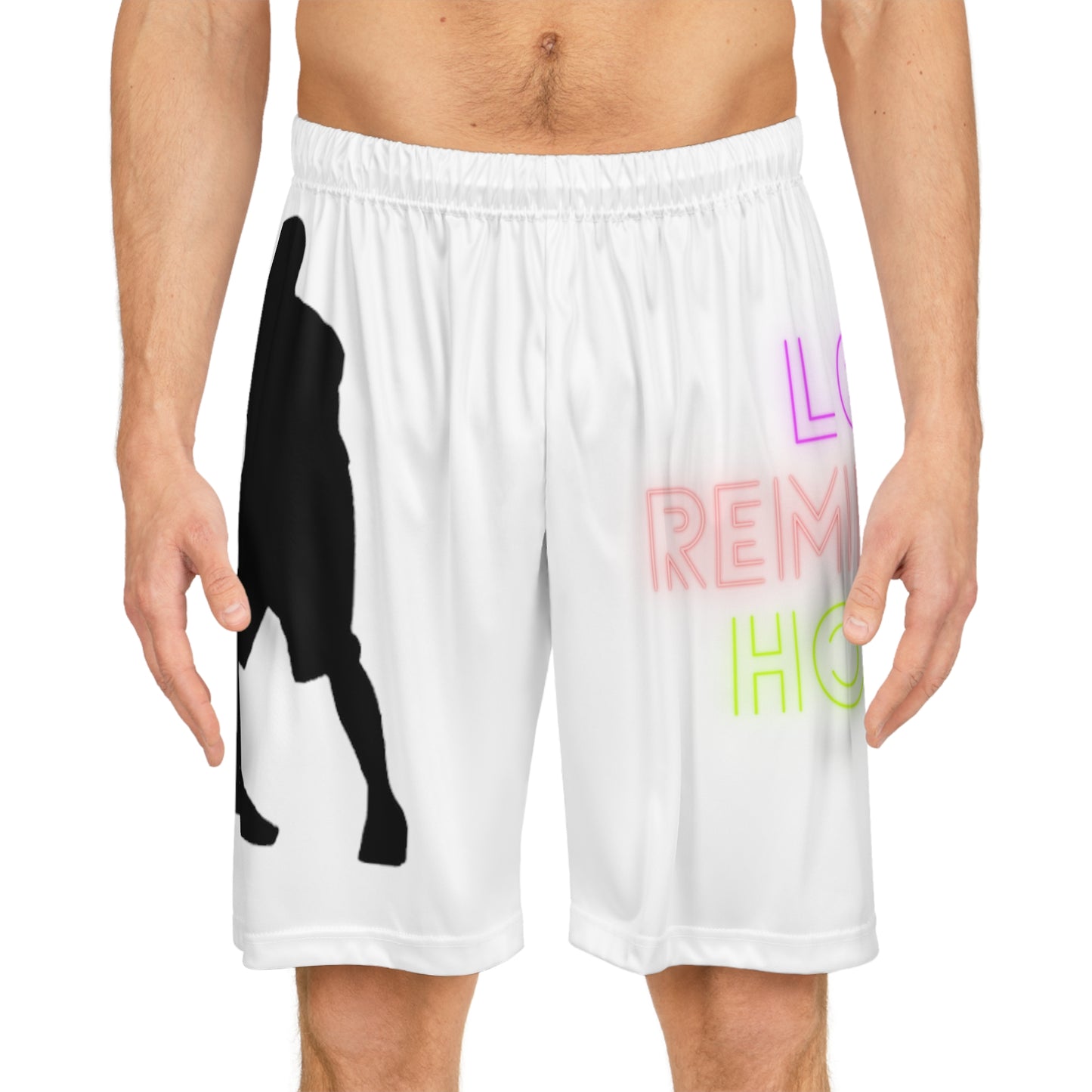 Basketball Shorts: Basketball White