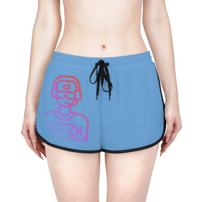 Women's Relaxed Shorts: Gaming Lite Blue