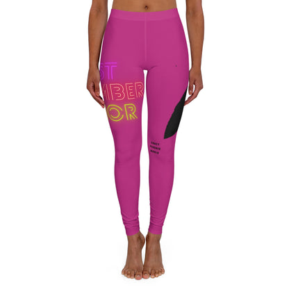 Women's Spandex Leggings: Lost Remember Honor Pink